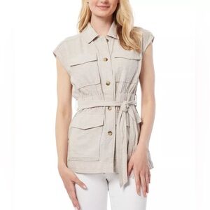 Jones New York Beige Utility Jacket